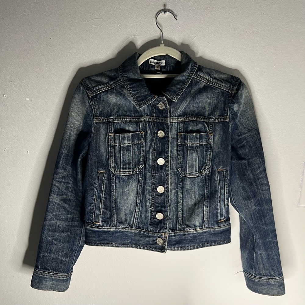 Express Women’s Small Denim Jacket with Pockets